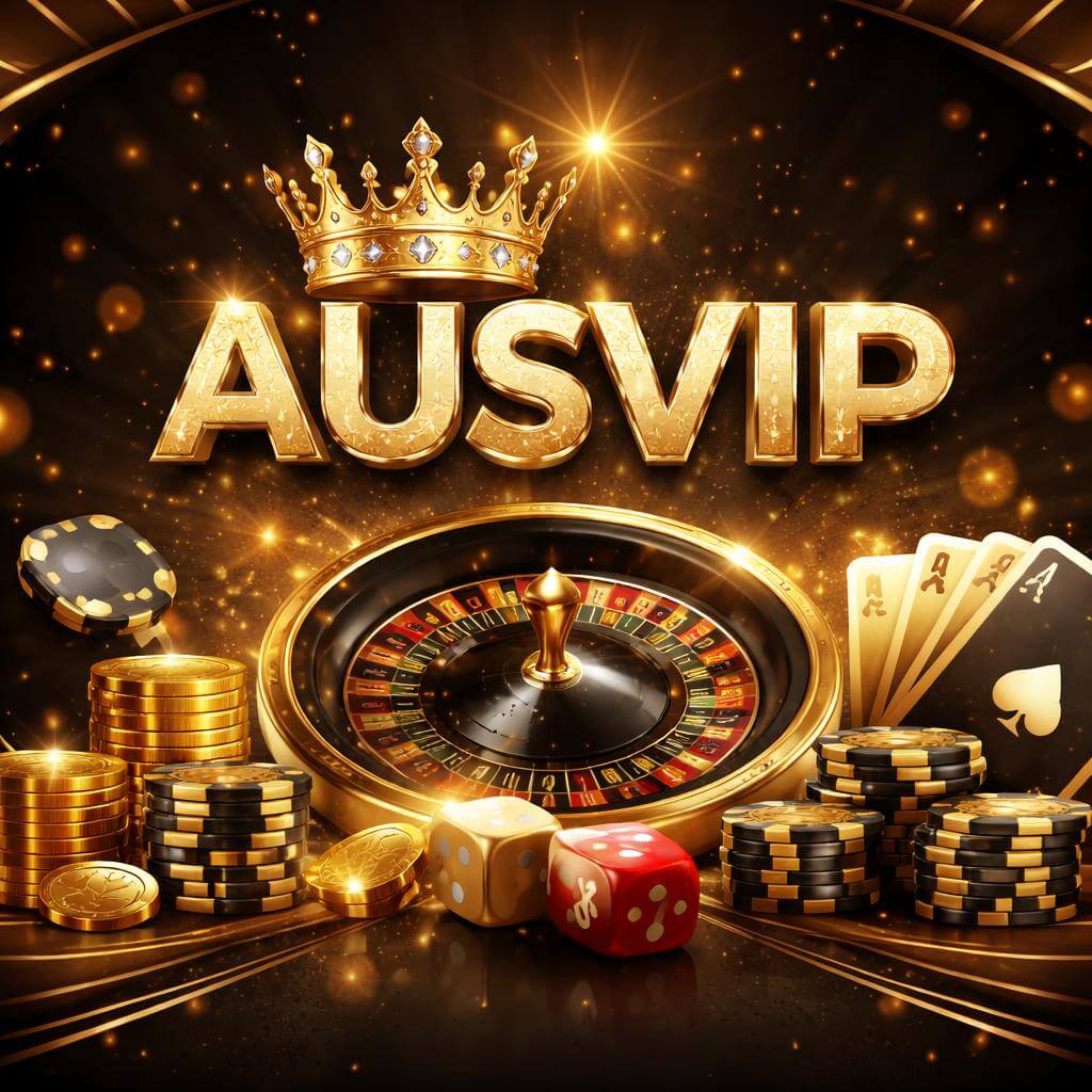 AUSVIP gaming platform showing a vibrant casino lobby with modern play options
